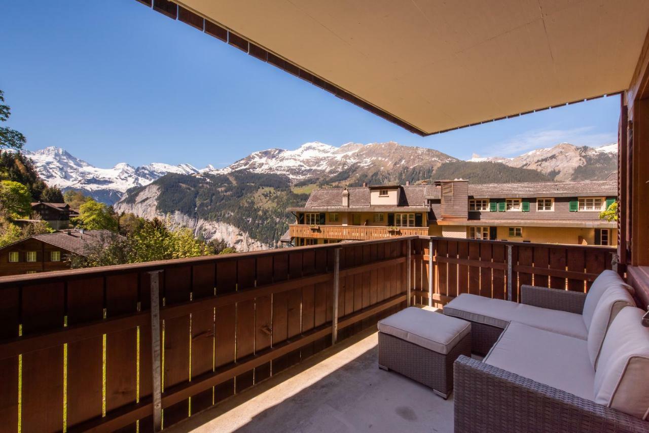 Appartamento Roossi-Huus 3 Wengen Esterno foto