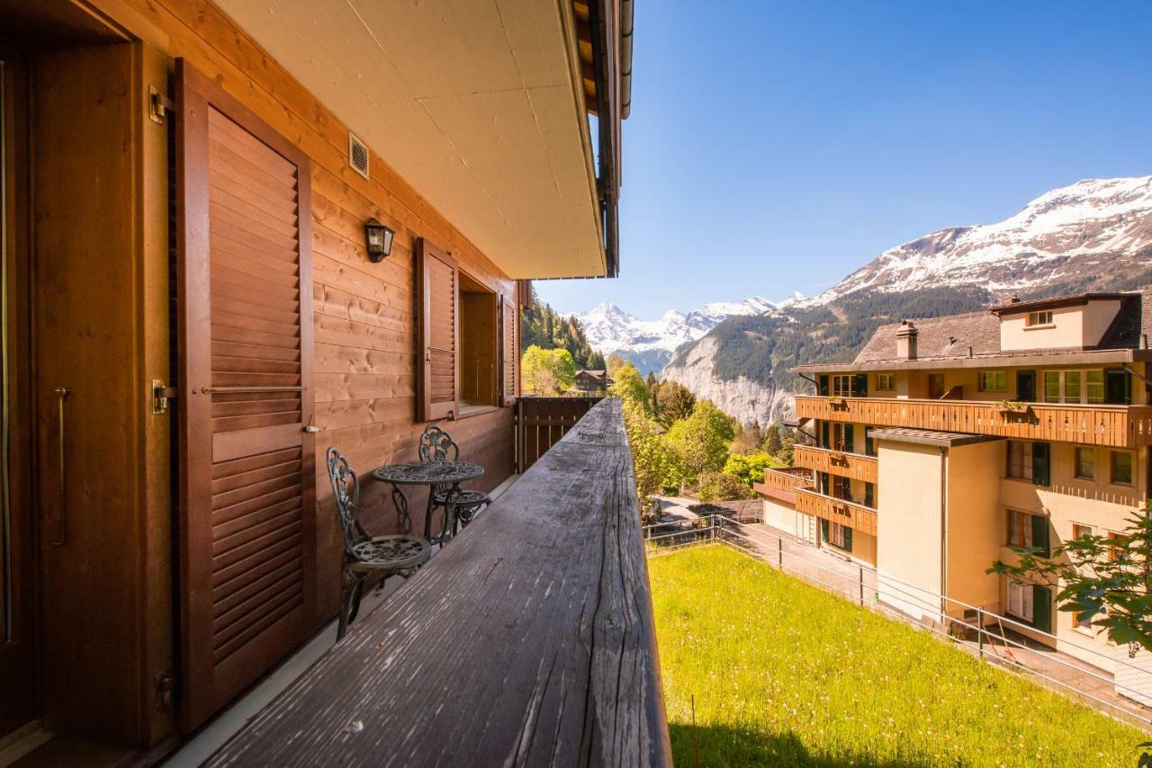 Appartamento Roossi-Huus 3 Wengen Esterno foto