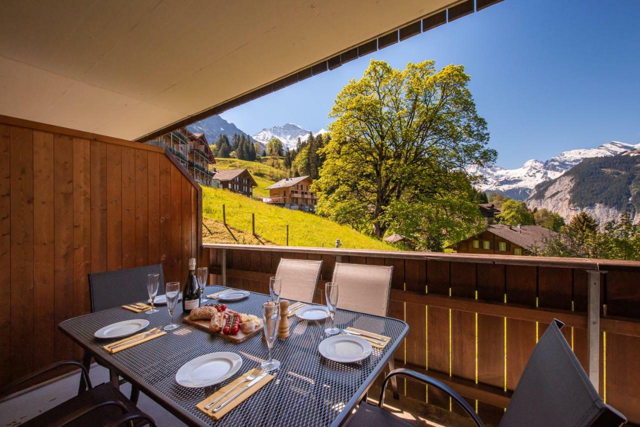 Appartamento Roossi-Huus 3 Wengen Esterno foto